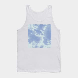 Pastel blue tie dye pattern Tank Top